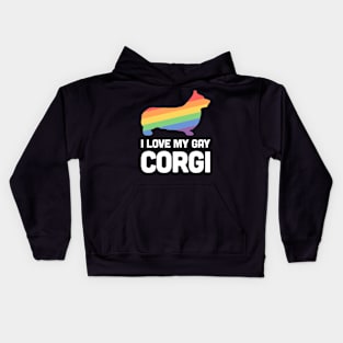 Corgi - Funny Gay Dog LGBT Pride Kids Hoodie